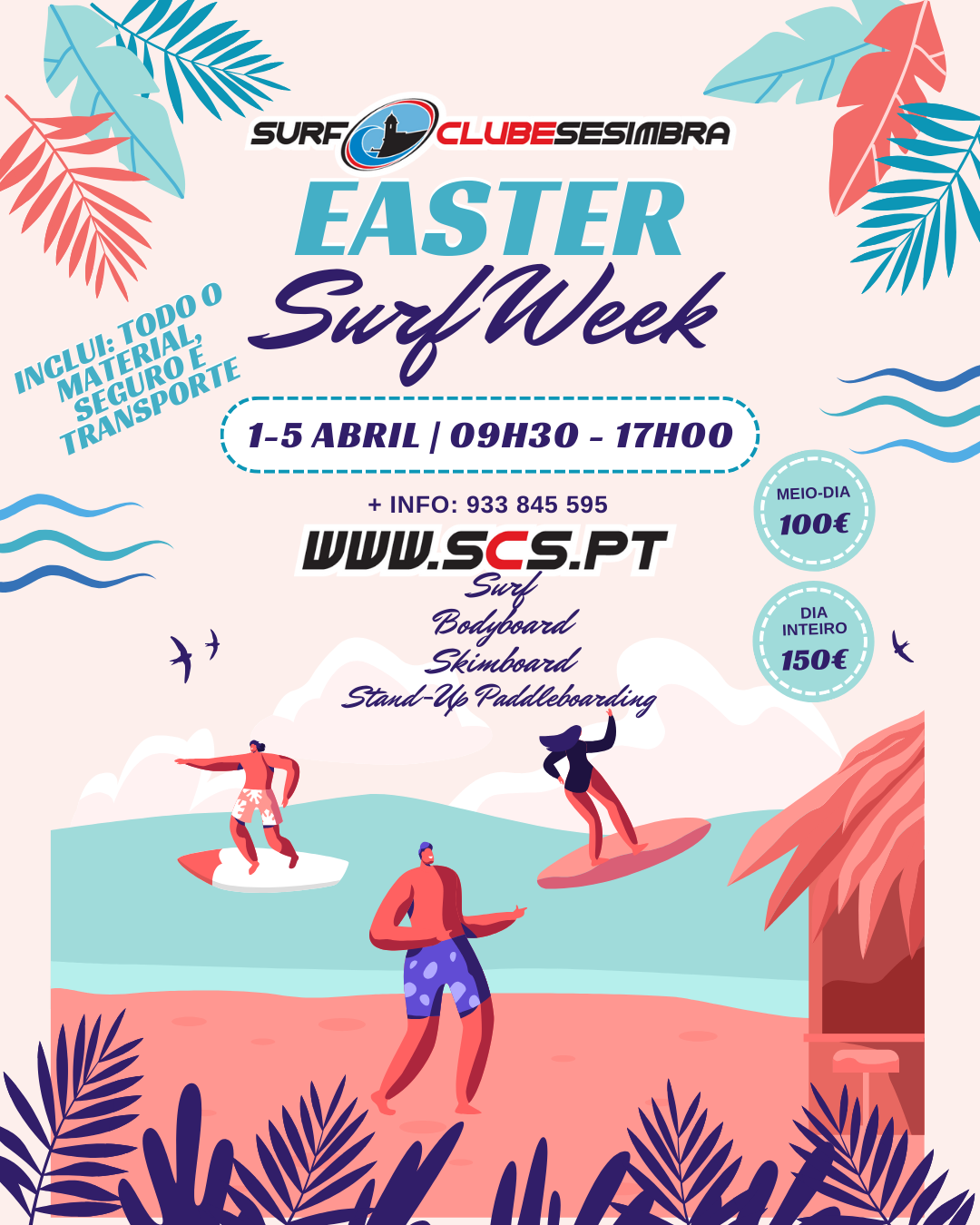 Easter Surf Week nas Praias de Sesimbra