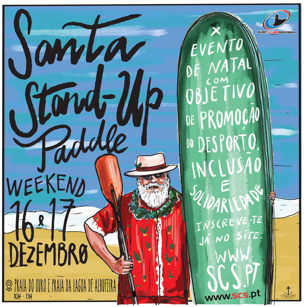 Remada do Natal em Stand-Up Paddle Boarding - dia 17 dezembro