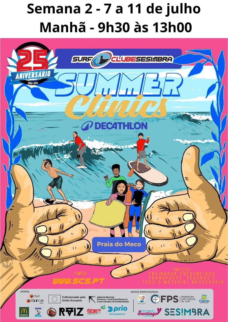 Summer Clinics - Semana 2 - 7 a 11 de julho - Manhã - 9h30 às 13h00