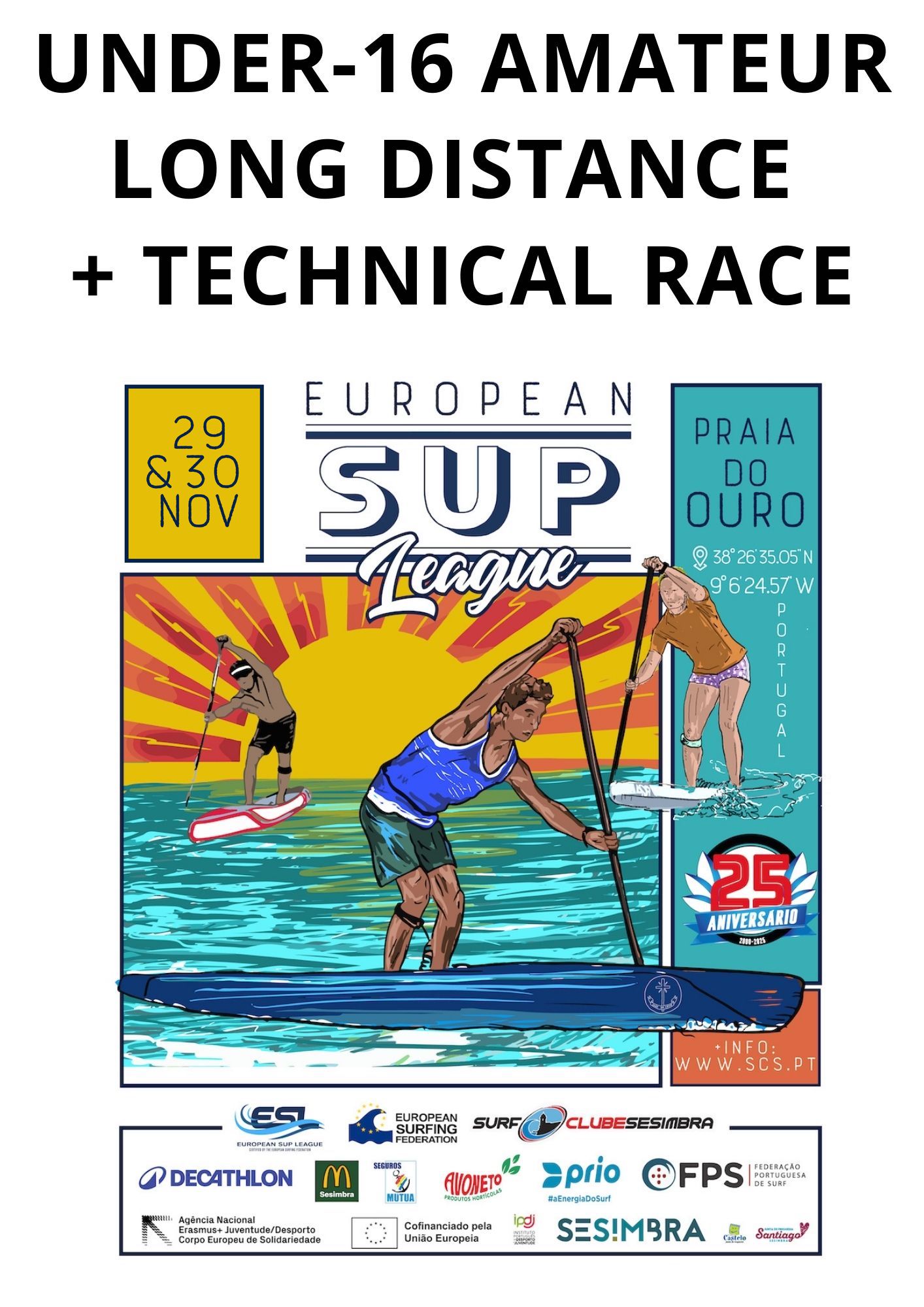 Registration ESL - UNDER 16 AMATEUR - Pack Long Distance + Technical Race