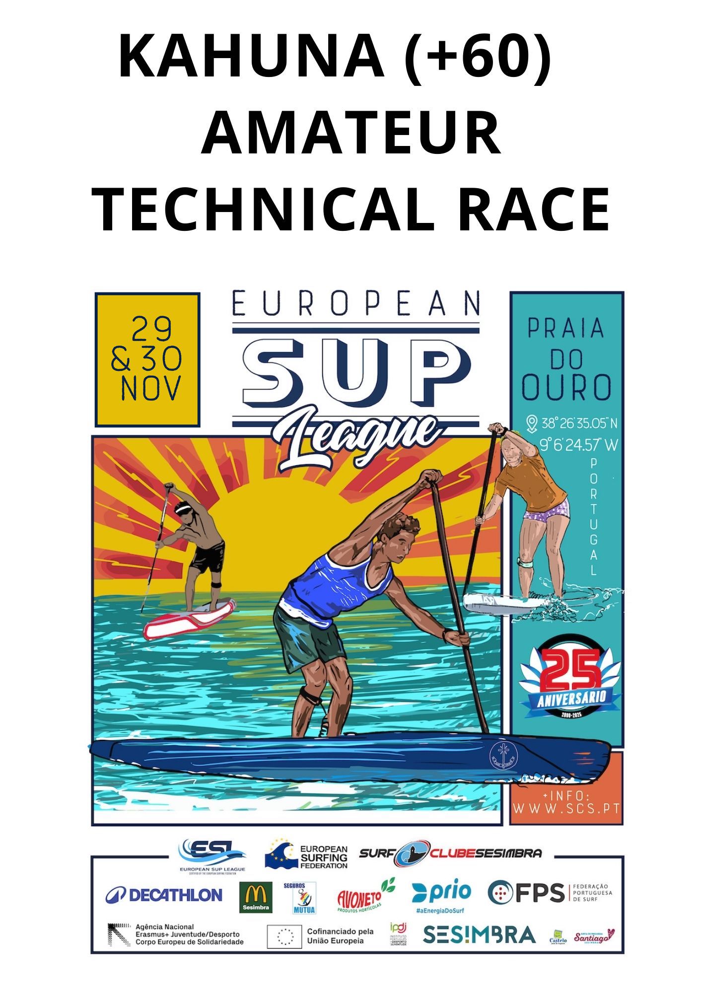 Registration ESL - KAHUNA (60+) AMATEUR - Technical Race